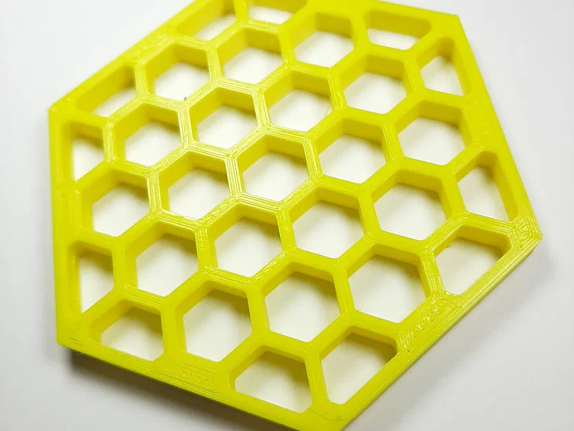 Đế Lót Ly Họa Tiết Lục Giác & Hộp Đựng - Image 3