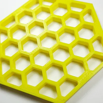 Đế Lót Ly Họa Tiết Lục Giác & Hộp Đựng