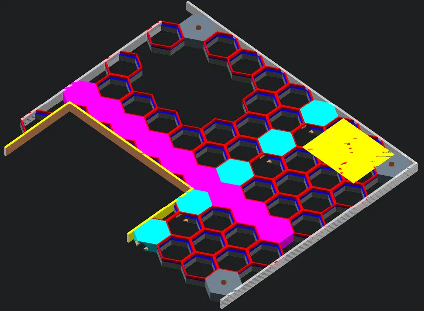 OpenSCAD Tường Lưu Trữ Ong với Bộ Sửa Đổi Phong Phú - Image 2