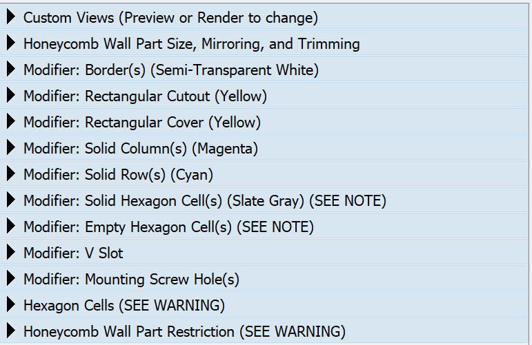 OpenSCAD Tường Lưu Trữ Ong với Bộ Sửa Đổi Phong Phú - Image 7