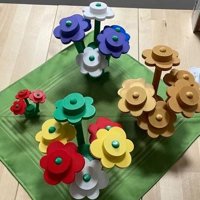 Mẫu Hoa và Thân Cây #3742 + #3741 Phiên Bản High-Poly