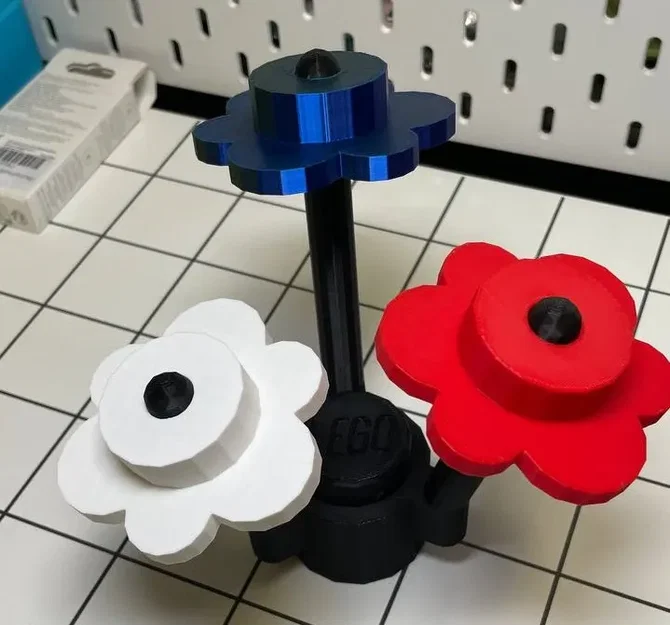 Mô Hình LEGO Part 3741 + 3742 Hoa + Thân Phiên Bản Low-Poly - Image 1