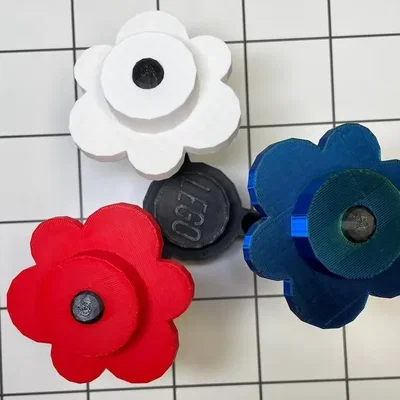 Mô Hình LEGO Part 3741 + 3742 Hoa + Thân Phiên Bản Low-Poly