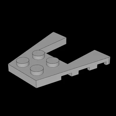 Cánh Lego Tương Thích (43719.dat) 4 x 4 có Khe Cắt 2 x 2