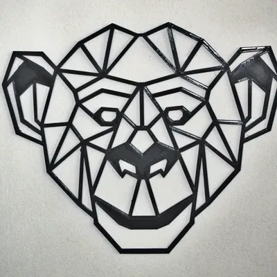 Tranh Gắn Tường Hình Học Động Vật