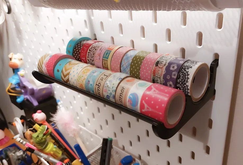 Giá đỡ băng washi cho kệ skadis của ikea - Image 2