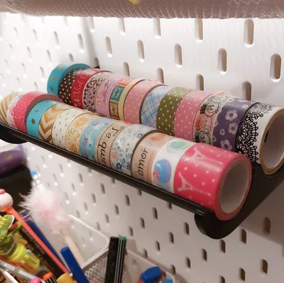 Giá đỡ băng washi cho kệ skadis của ikea