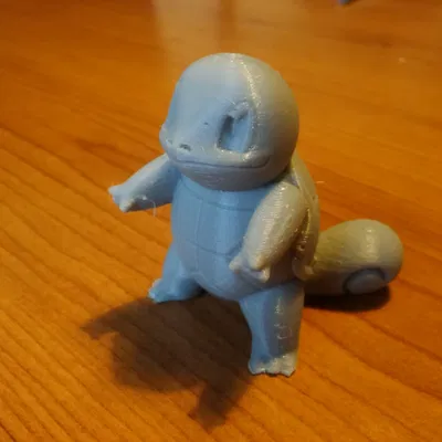Mô hình Squirtle Pokemon phong cách độc đáo từ Thingiverse