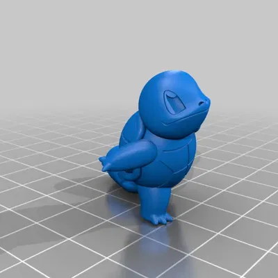 Mô hình Squirtle Pokemon phong cách độc đáo từ Thingiverse
