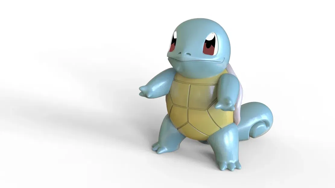 Mô hình Squirtle Pokemon phong cách độc đáo từ Thingiverse - Image 7
