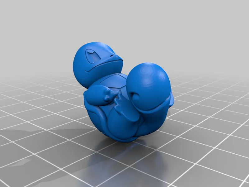 Mô hình Squirtle Pokemon phong cách độc đáo từ Thingiverse - Image 11