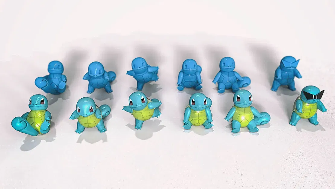 Mô hình Squirtle Pokemon phong cách độc đáo từ Thingiverse - Image 13