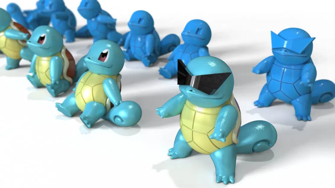 Mô hình Squirtle Pokemon phong cách độc đáo từ Thingiverse - Image 14
