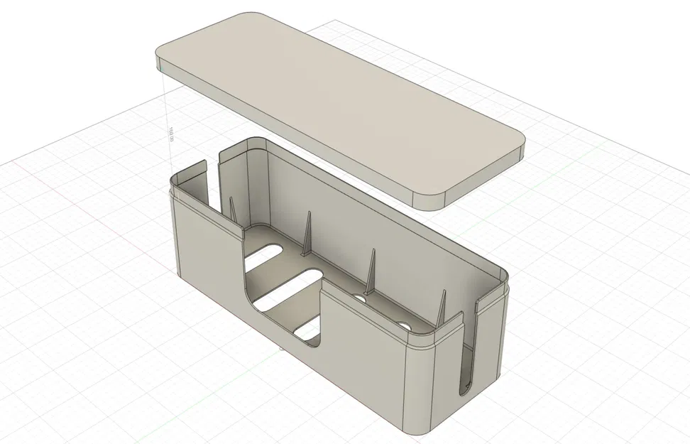 Hộp quản lý dây cáp với thiết kế in 3D không cần vít M3 - Image 4