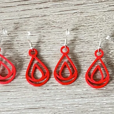 Bông Tai Hình Giọt Nước