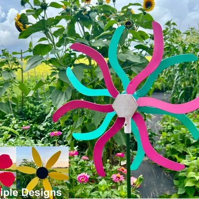 Chong chóng Vườn Kép - In Dễ Dàng, Lắp Ghép