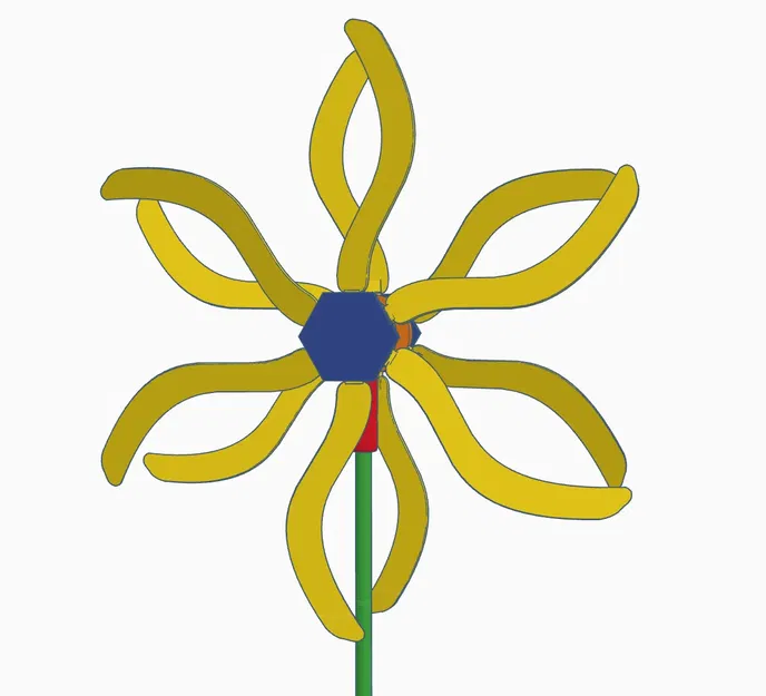 Chong chóng Vườn Kép - In Dễ Dàng, Lắp Ghép - Image 11