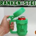 Coozie giữ lạnh hình Franken-Stein với nắp bật - Thumbnail 2