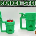 Coozie giữ lạnh hình Franken-Stein với nắp bật - Thumbnail 8