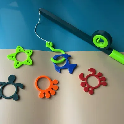 Cần Câu Cá Trong Bồn Tắm Với Cuộn Dây Quay