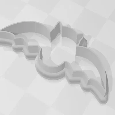 Cutter bánh quy hình dơi đơn giản 4 inch