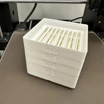 Khay phân loại đai ốc mét tương thích Gridfinity