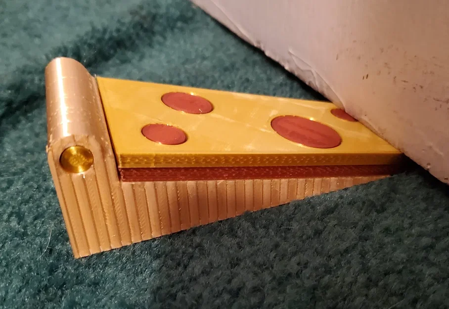 Giá đỡ cửa hình miếng pizza có vỏ nhồi phô mai - Image 1