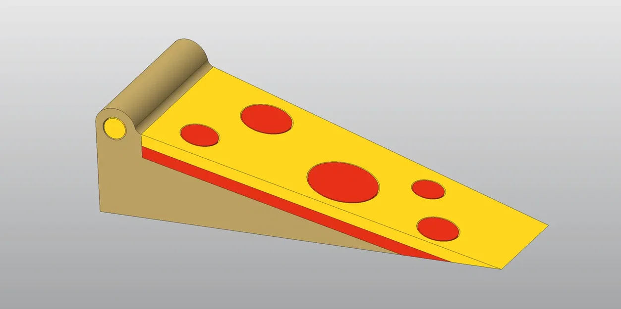 Giá đỡ cửa hình miếng pizza có vỏ nhồi phô mai - Image 4