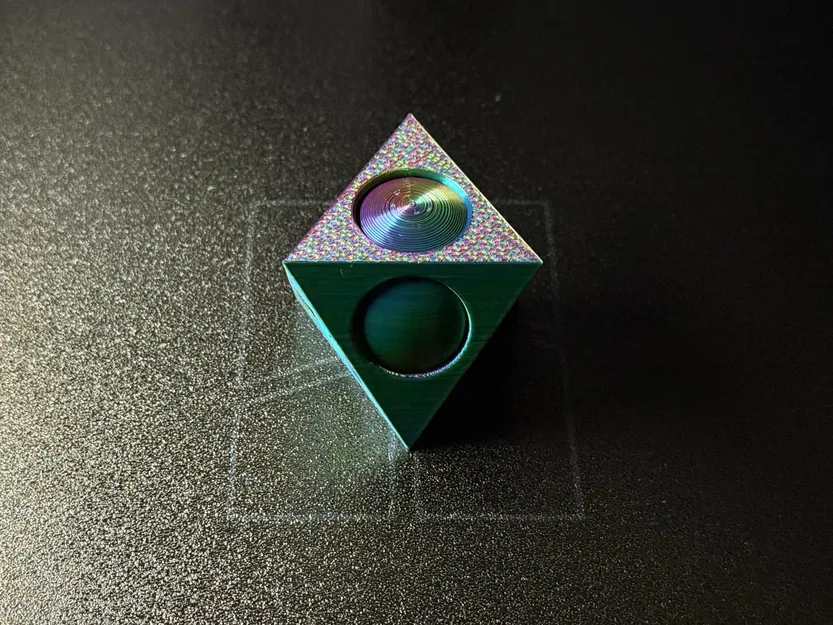 Cầu xoay bên trong khối bát diện | Đồ chơi fidget in-place - Image 12