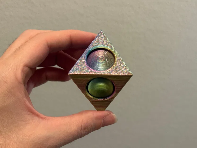Cầu xoay bên trong khối bát diện | Đồ chơi fidget in-place - Image 13