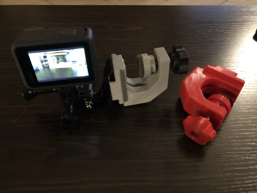 Kẹp đầu cần đàn bass/guitar cho GoPro - Image 1