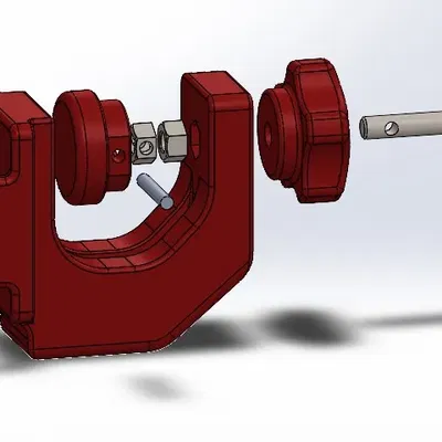 Kẹp đầu cần đàn bass/guitar cho GoPro