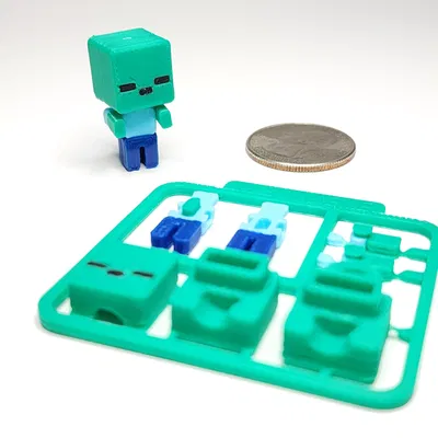 Bộ nhân vật mini Zombie lấy cảm hứng từ Minecraft