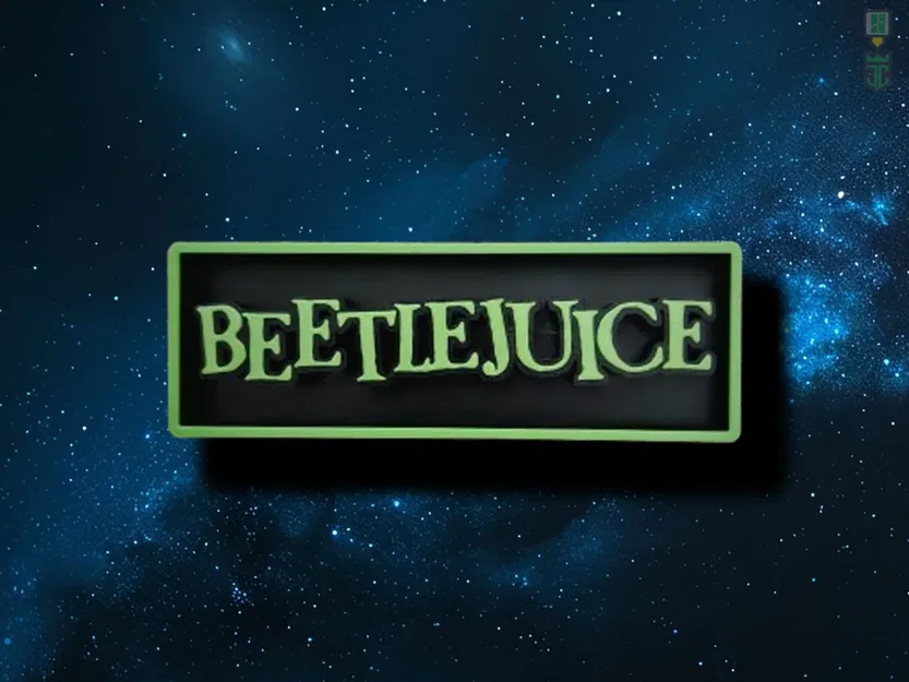 Biển hiệu phòng chiếu phim Beetlejuice tùy chỉnh màu sắc - Image 1