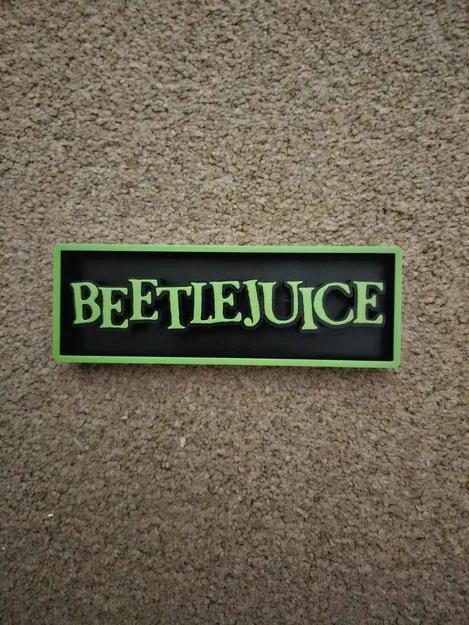 Biển hiệu phòng chiếu phim Beetlejuice tùy chỉnh màu sắc - Image 2