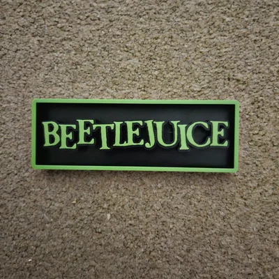 Biển hiệu phòng chiếu phim Beetlejuice tùy chỉnh màu sắc