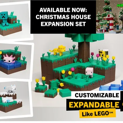 Xây dựng mô hình căn cứ/Diorama theo phong cách Minecraft