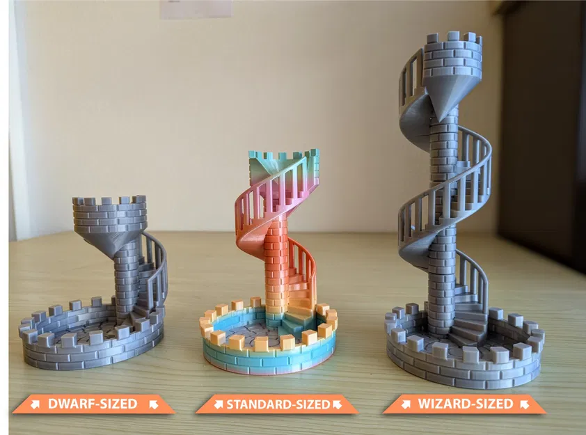 Tháp xúc xắc mô-đun với cầu thang lâu đài - Image 1