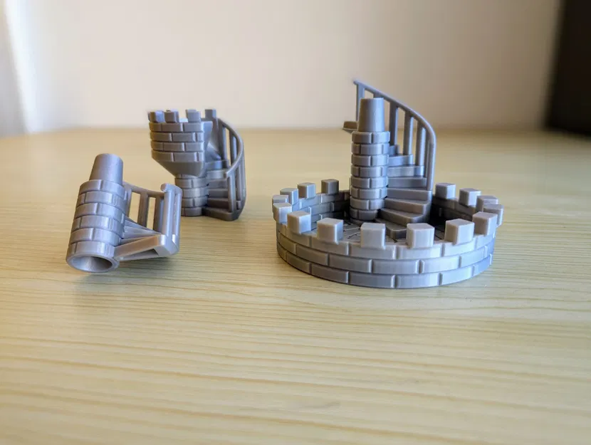 Tháp xúc xắc mô-đun với cầu thang lâu đài - Image 3