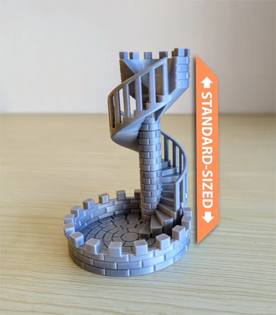 Tháp xúc xắc mô-đun với cầu thang lâu đài - Image 4