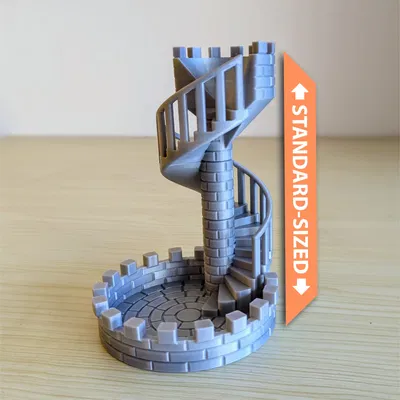 Tháp xúc xắc mô-đun với cầu thang lâu đài