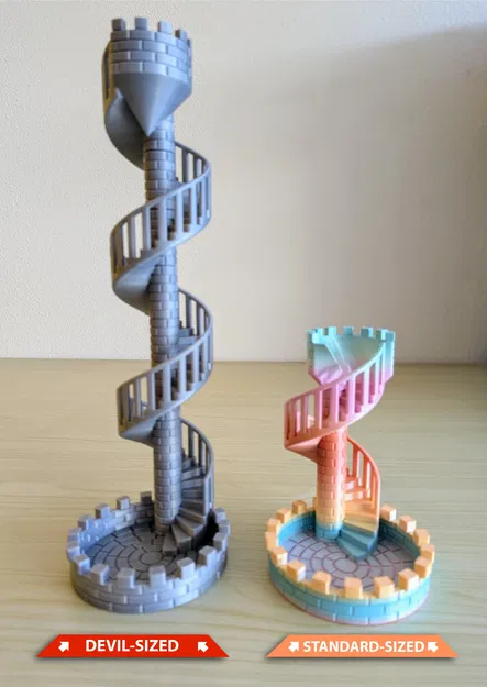 Tháp xúc xắc mô-đun với cầu thang lâu đài - Image 5