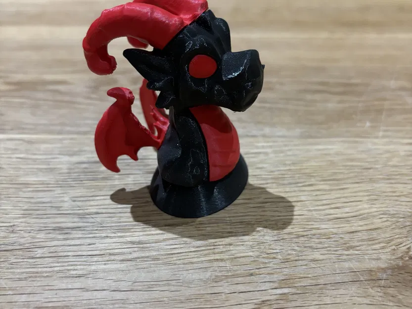 Mô hình đầu rồng nhỏ đa màu sắc - Image 5