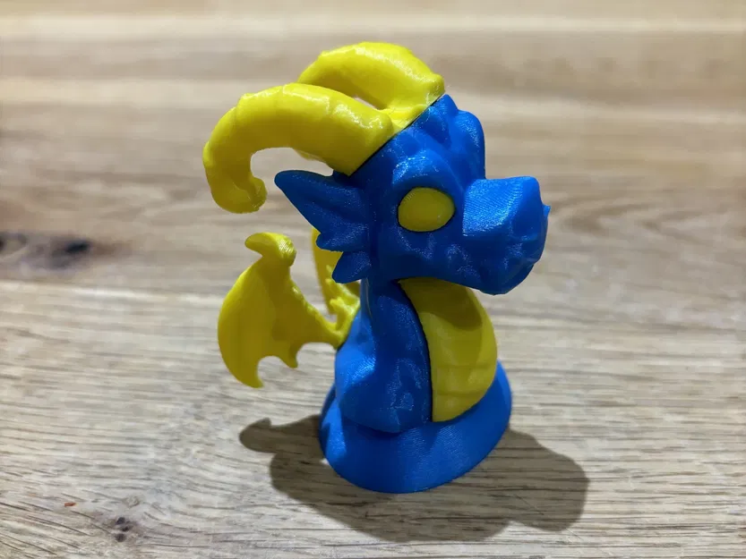 Mô hình đầu rồng nhỏ đa màu sắc - Image 7