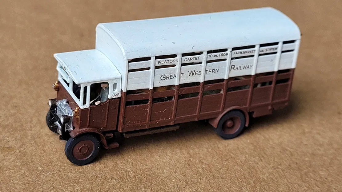 Xe tải vận chuyển gia súc Thornycroft JJ kiểu đôi tầng - Image 6