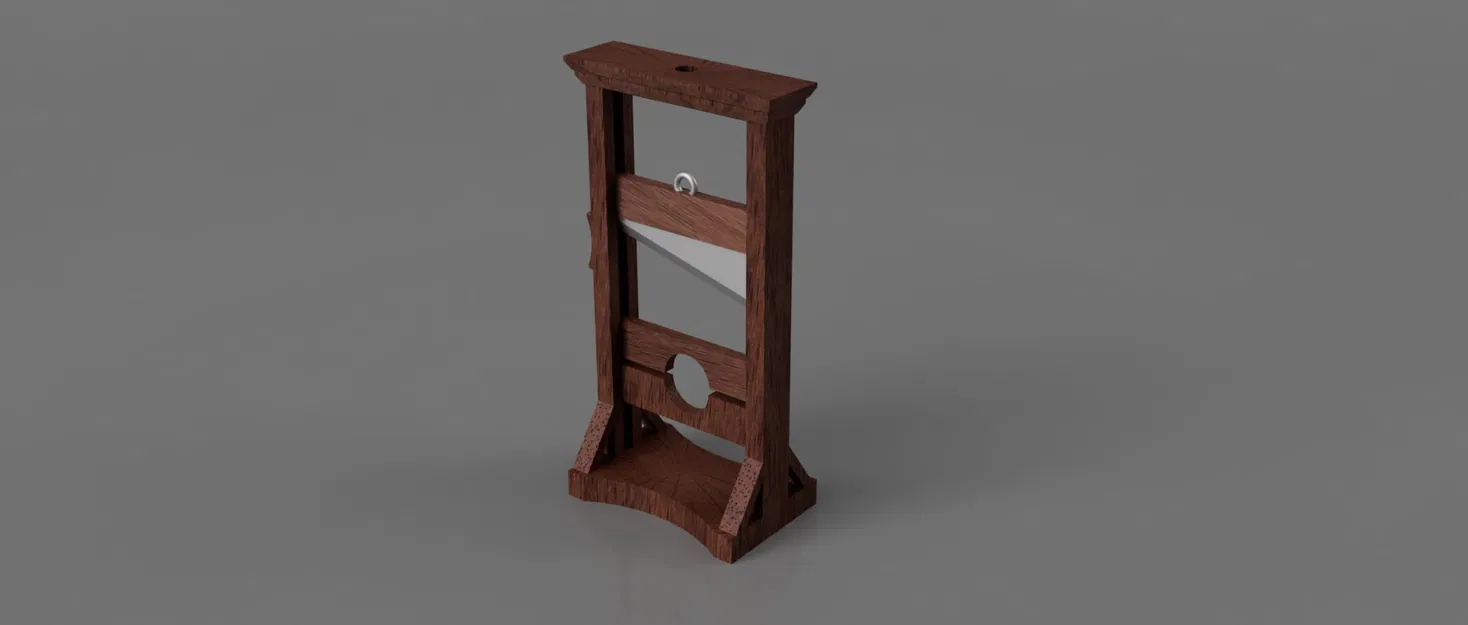 Mô hình guillotine trang trí Halloween đầy ám ảnh - Image 1