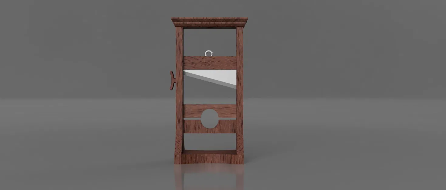 Mô hình guillotine trang trí Halloween đầy ám ảnh - Image 2