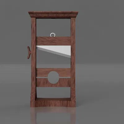 Mô hình guillotine trang trí Halloween đầy ám ảnh