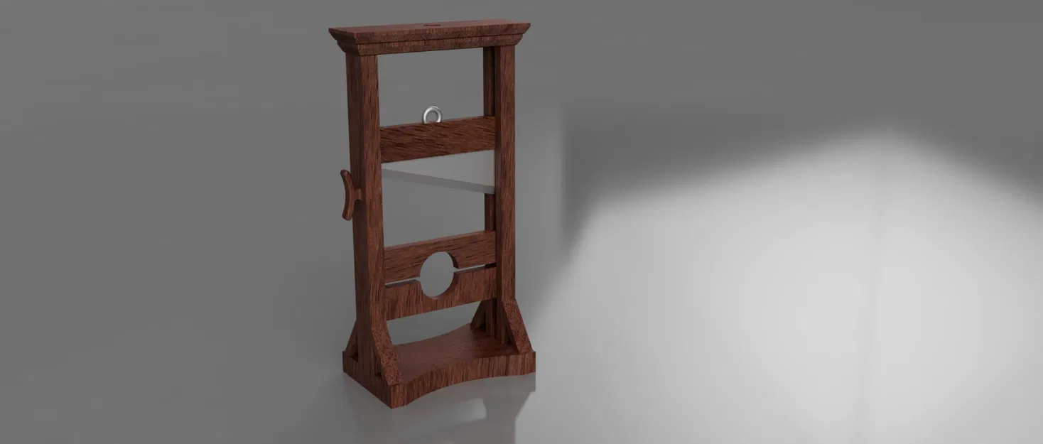 Mô hình guillotine trang trí Halloween đầy ám ảnh - Image 3