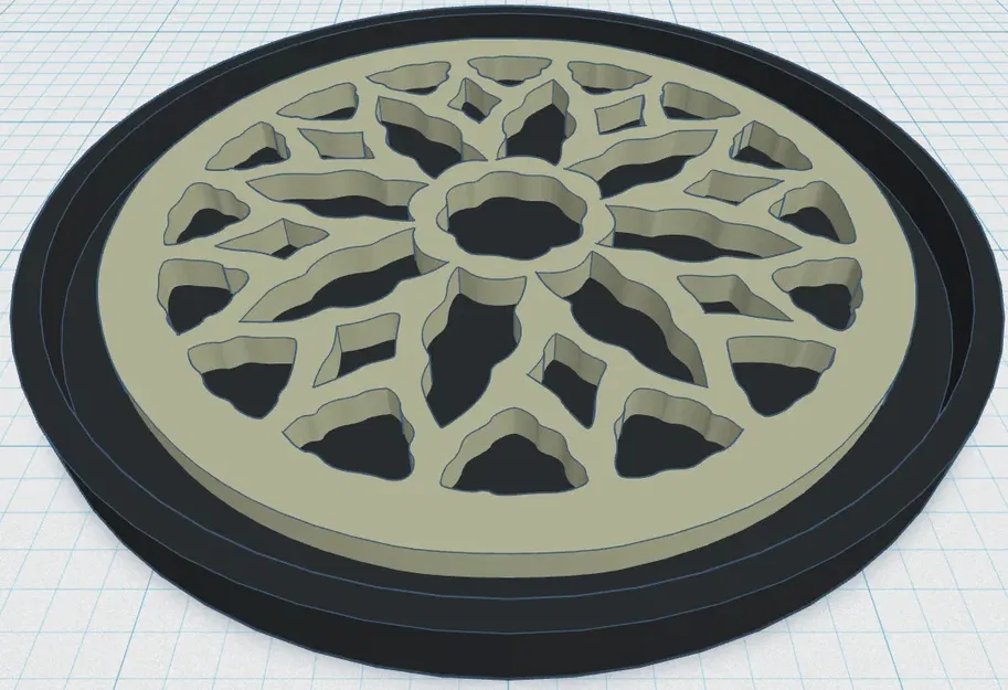 Cốc lót hình cửa sổ hoa hồng Gothic 8 - Image 1